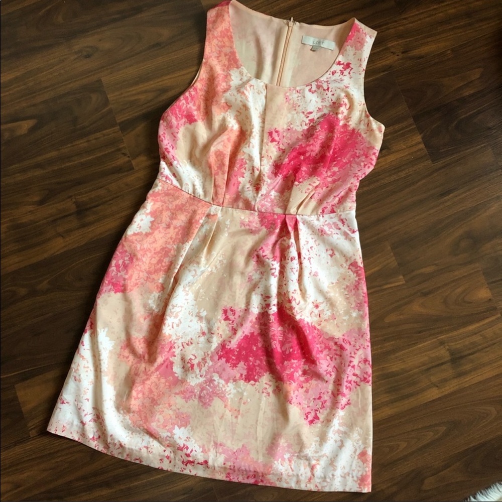 Loft Floral Dress • Sz 8 - Picture 1 of 7